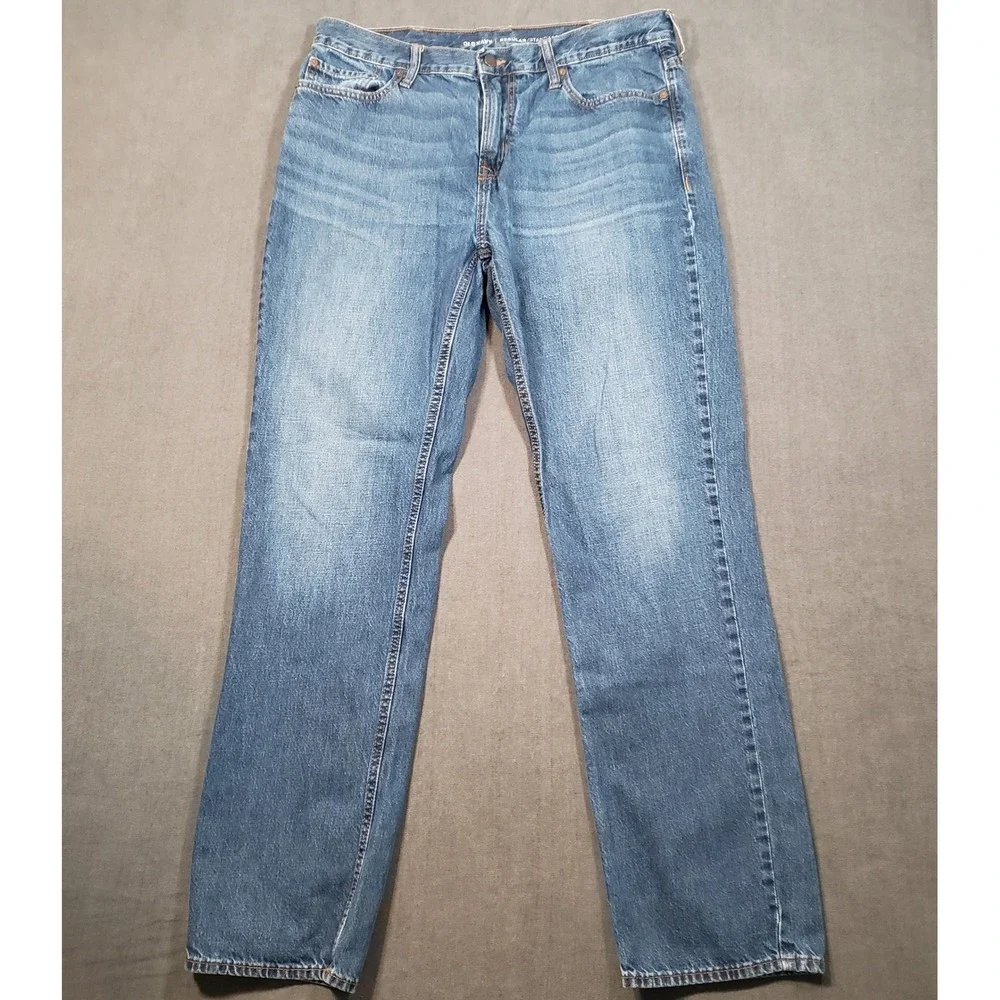 Old Navy Jeans Mens 36x34 Blue Regular Standard Straight Leg Denim